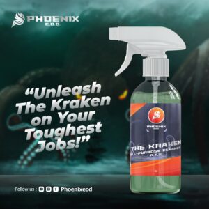 Phoenix EOD Hydra Rinseless Wash - Encapsulates and Emulsifies Dirt, Safe  on Paint, Coatings, and Wraps. (32oz)